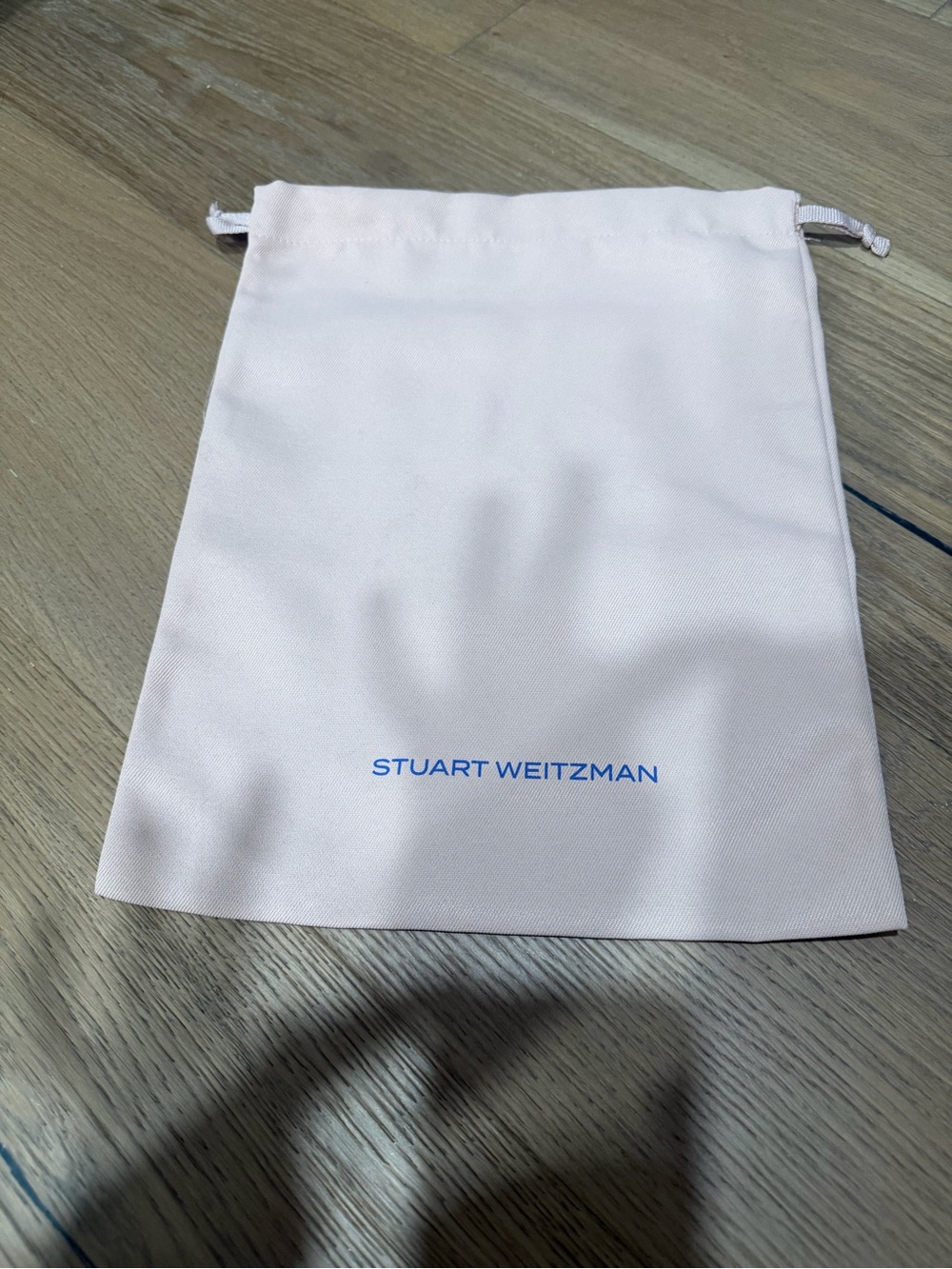 Stuart Weitzman Pale Pink Drawstring Dust Bag